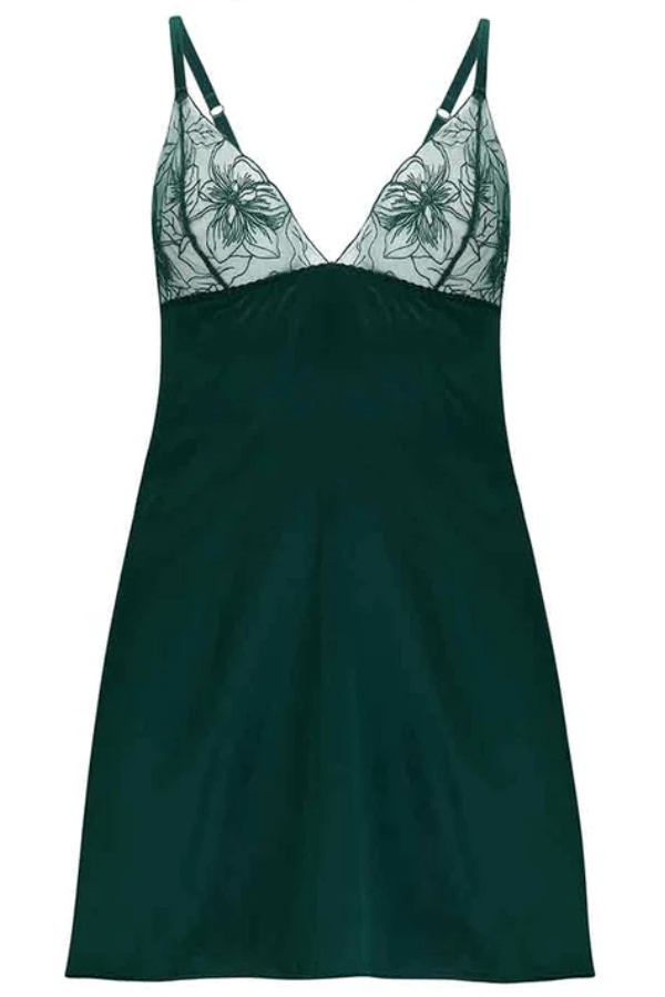 Fleur of England Lingere Eva Babydoll - Green