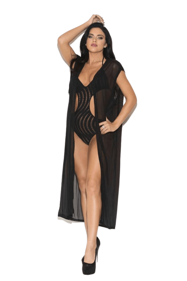 Glitter Loungewear Black / S/M Make Ur Move Duster - Black