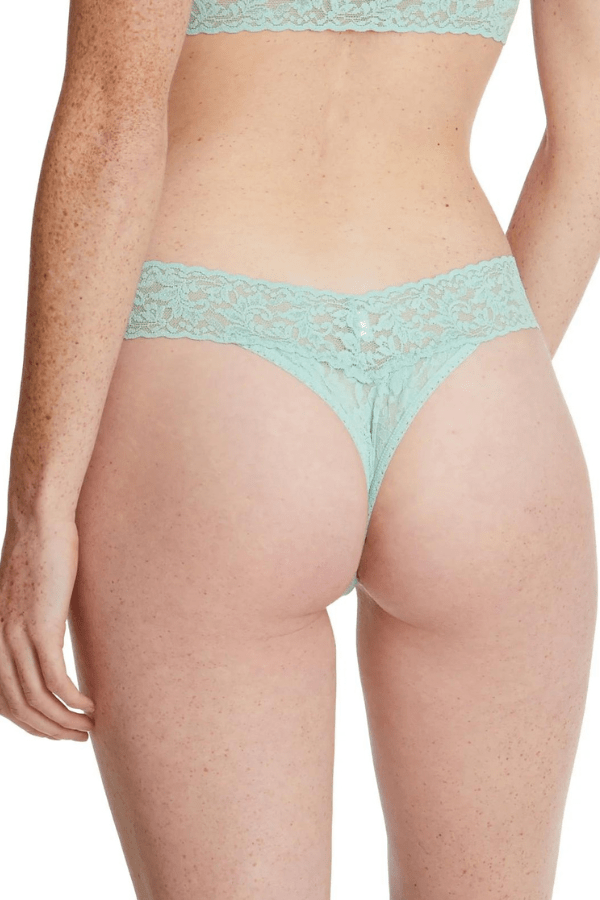 Hanky Panky Thong Mint Sprig Green Signature Lace Original Rise Thong - Mint
