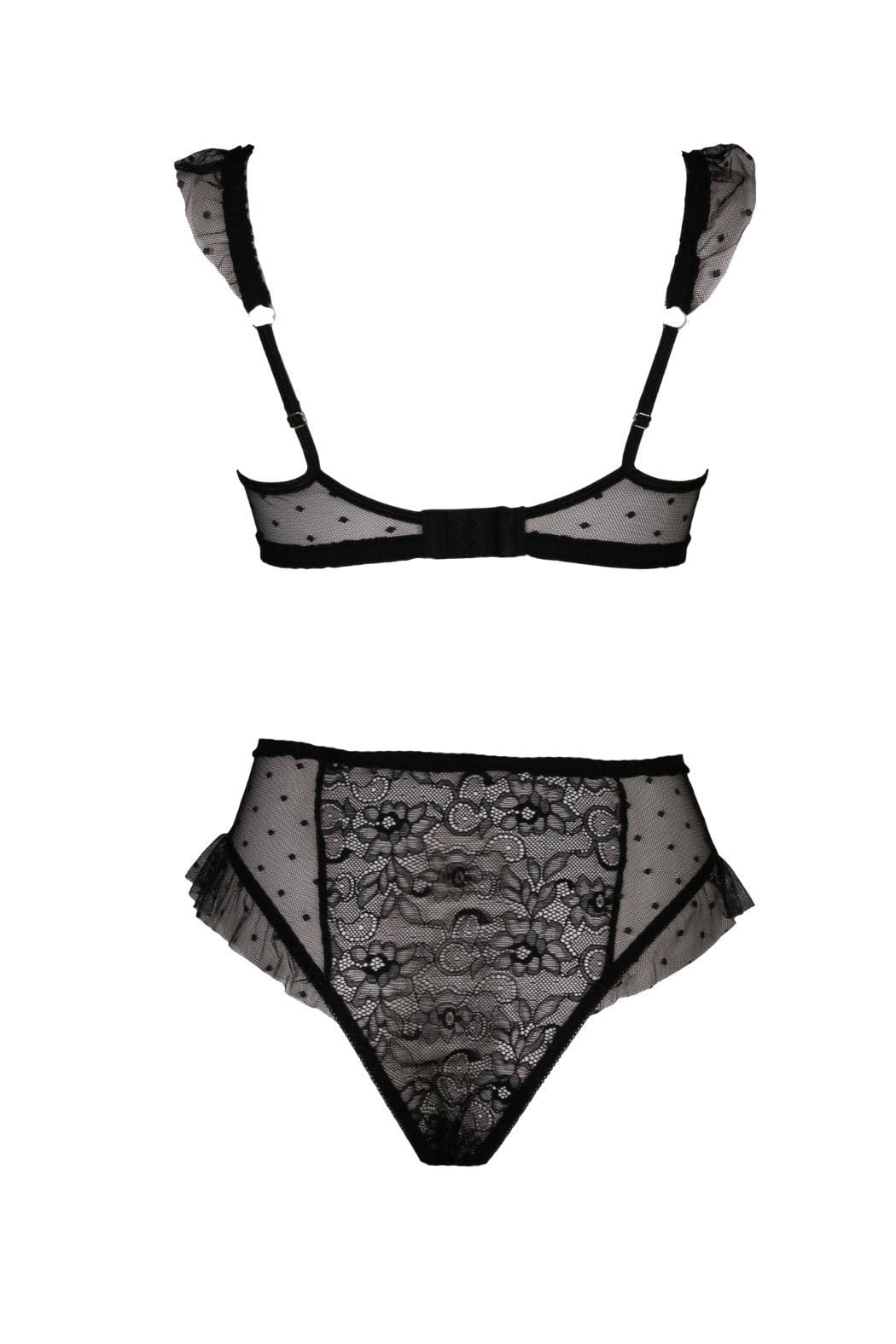 Hauty Lingerie Mixed Emotions Bra Set - Black