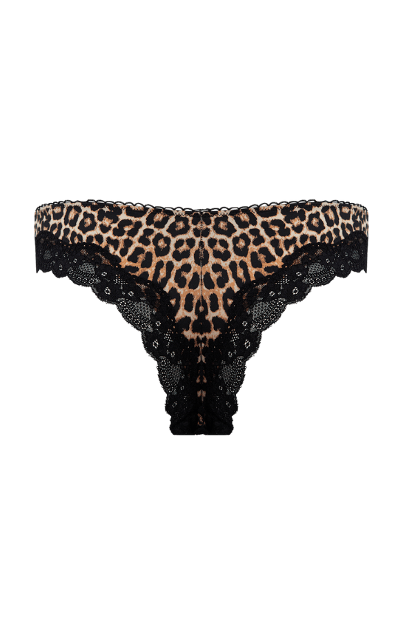 House of Desire Devon Micro & Lace Tanga Leopard