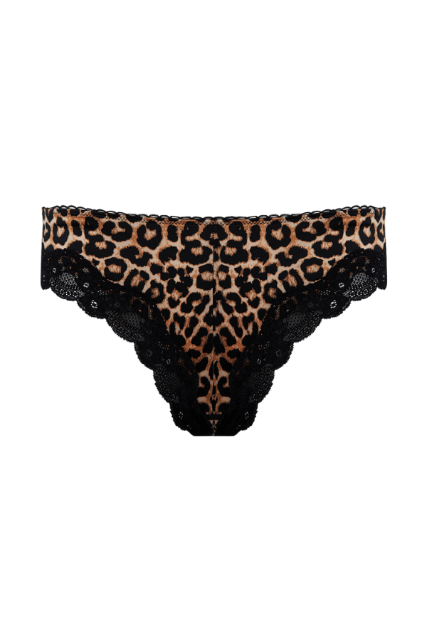 House of Desire Devon Micro & Lace Tanga Leopard