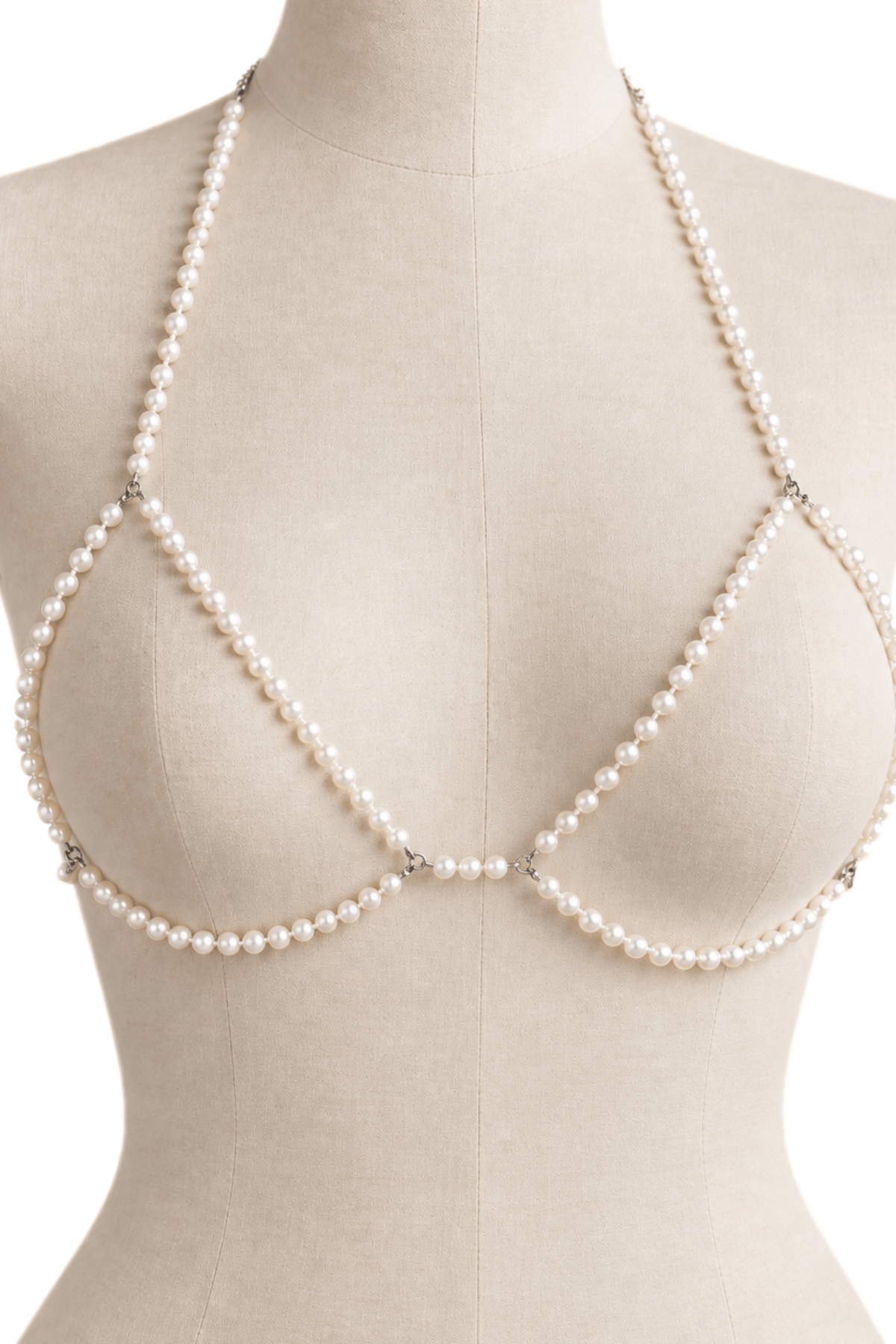House of Desire IVORY / O/S Pearl Triangle Bra