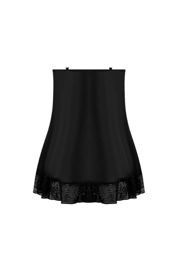 House of Desire Kiki Lace Babydol & G-String Set - Black