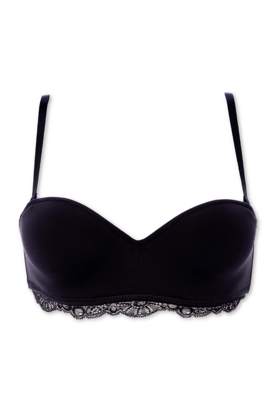 Grand Jeu Strapless Bra - Black