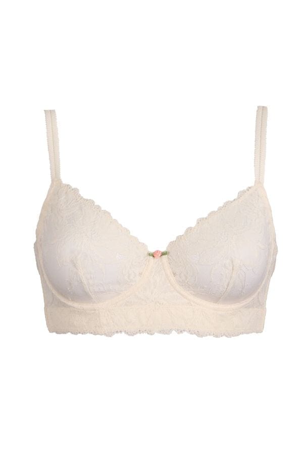 Huit Bras Heart of Glass Underwire Bra - Ivory