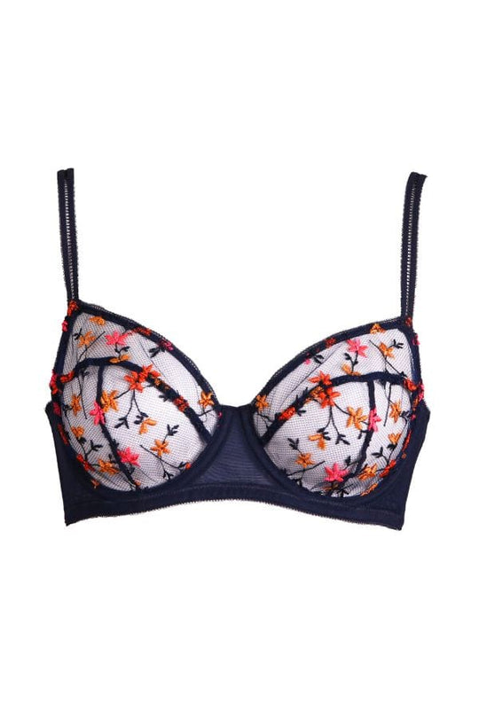 Night Fever Underwire Bra - Navy