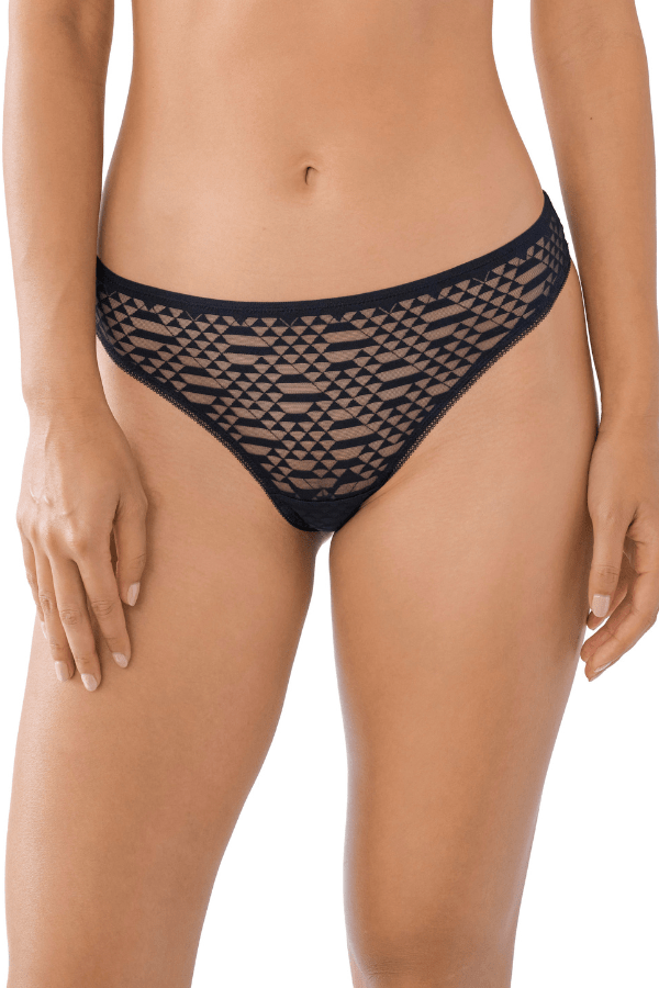 Huit Panty Black / XS Garconne Thong - Black