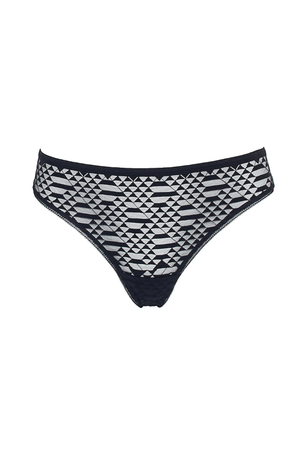 Huit Panty Garconne Thong - Black