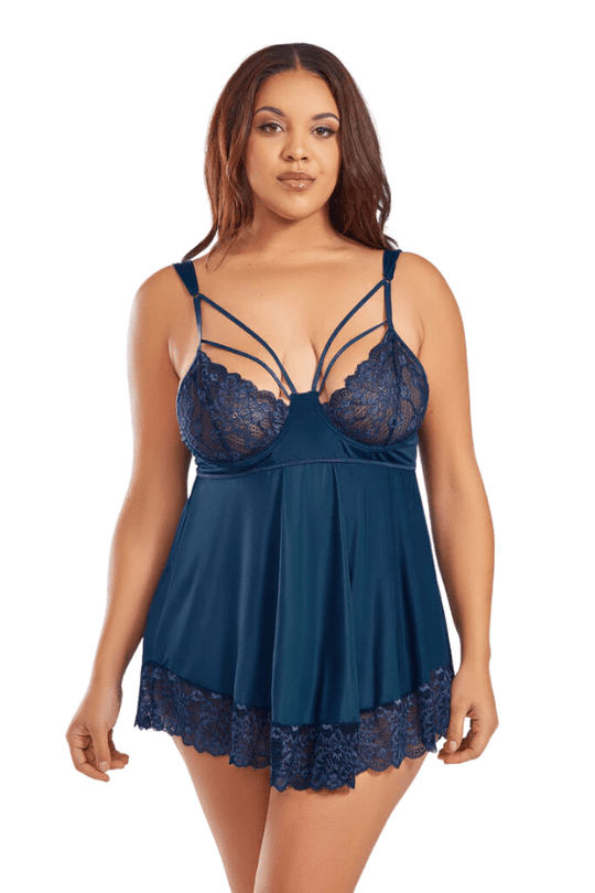 Primrose Babydoll Set - Blue