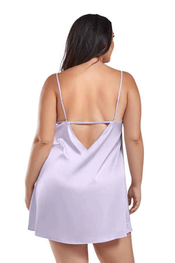 iCollection Chemise Light-Lilac / 1X Plus Size Mia Chemise - Lilac