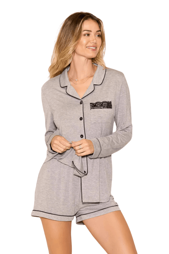 Rhea PJ Set - Gray