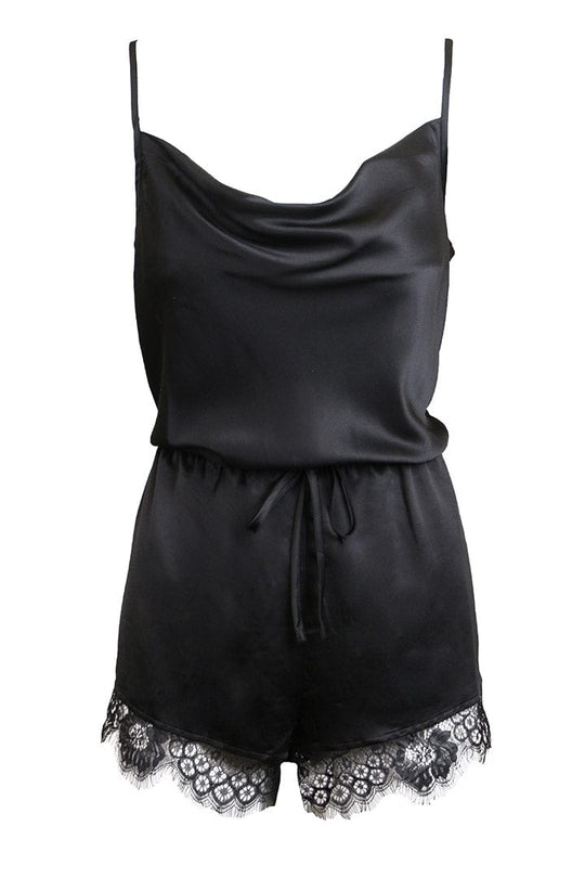 Abigail Romper- Black