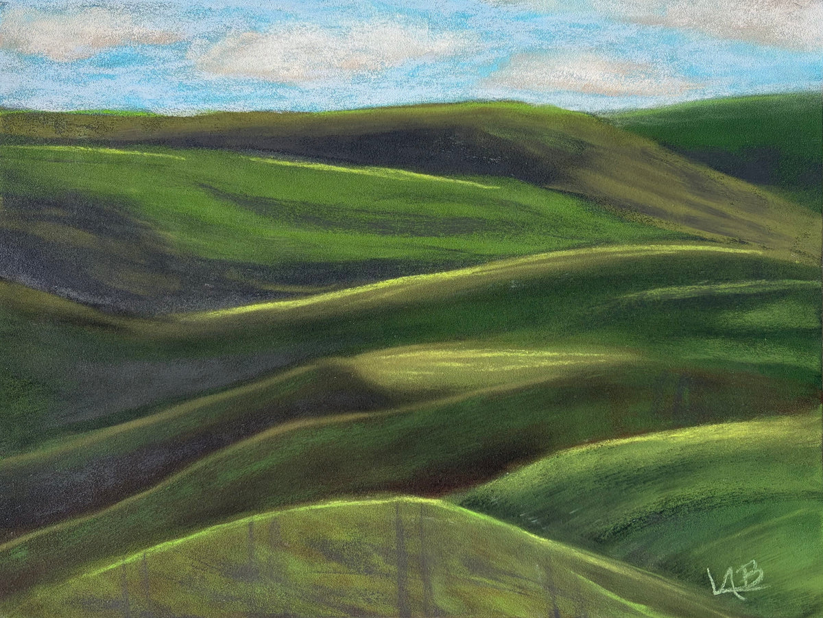 Laurie Barrie Fine Art Art Palouse Velvet- Pastel