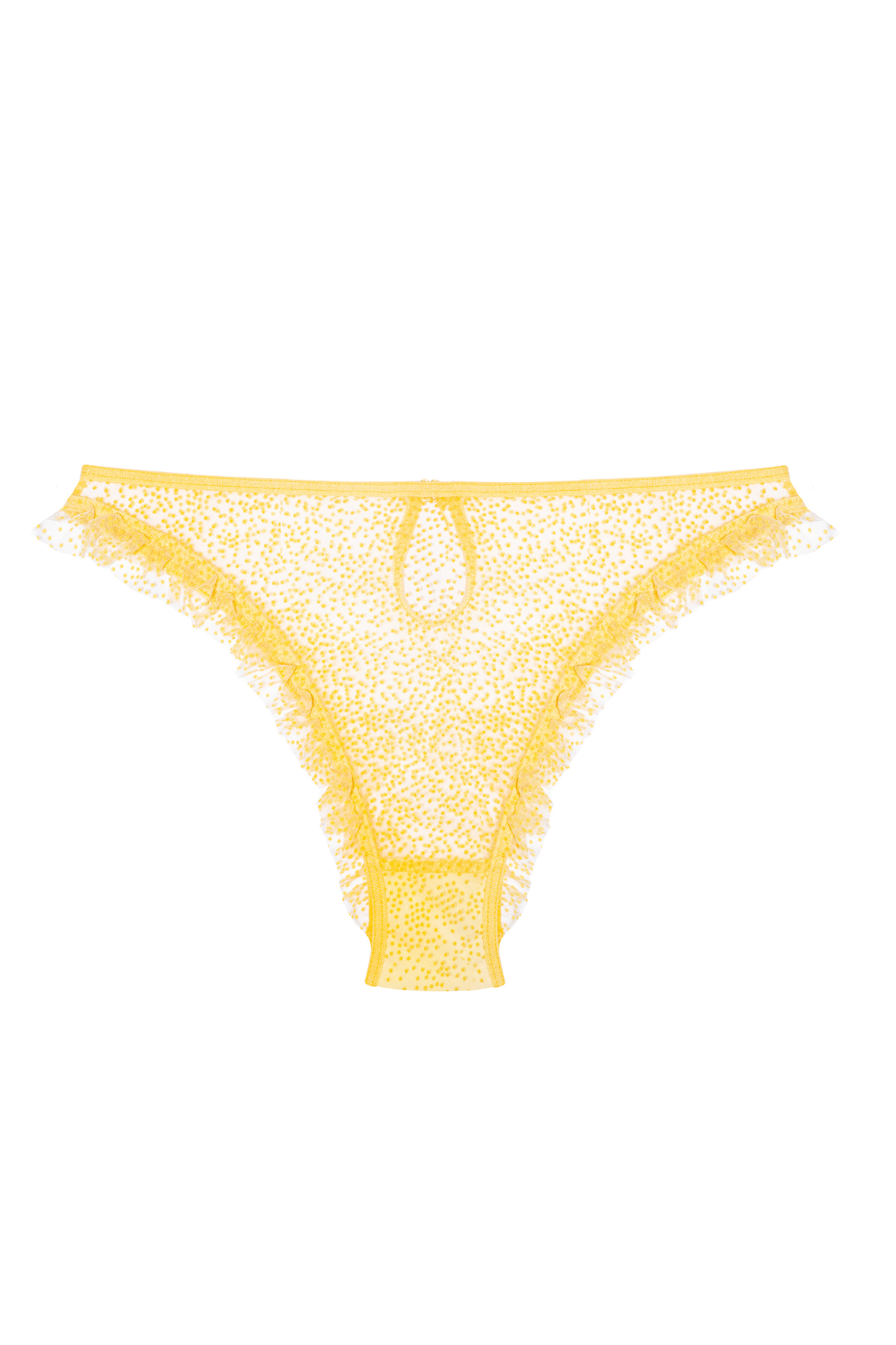 Le Petit Trou Briefs Mimosa Briefs with Frills - Yellow