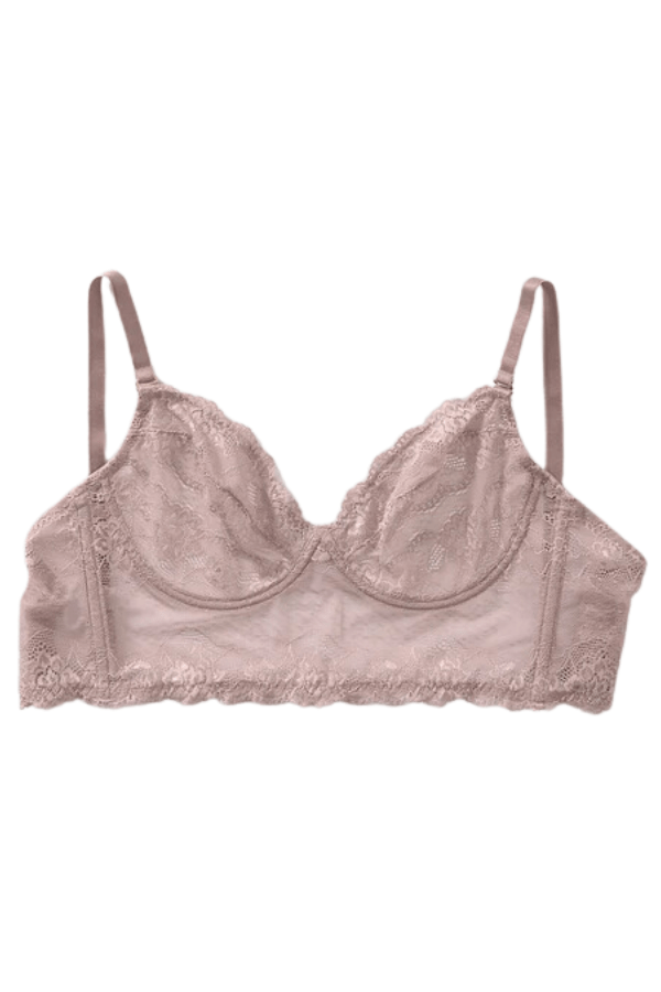 Leonisa Bras All Sheer Lace Bustier Bra - Nude