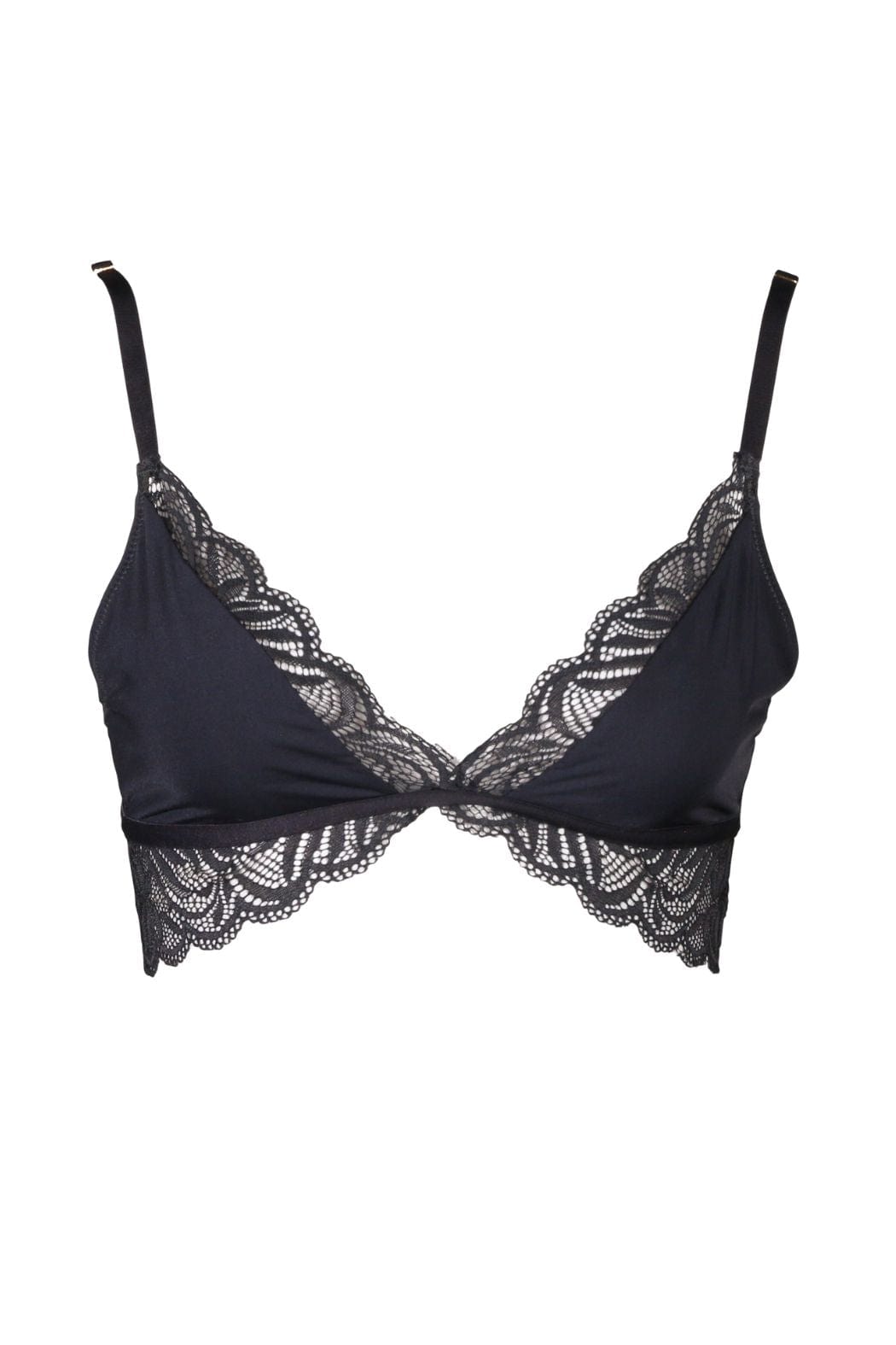 Livenza Bralette Gray Leaf Bra - Black