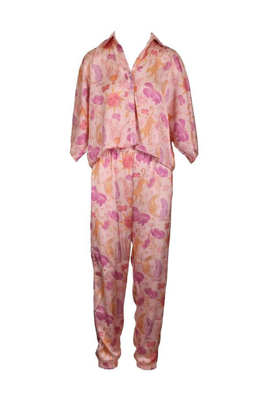 Astra Pant PJ Set - Blush