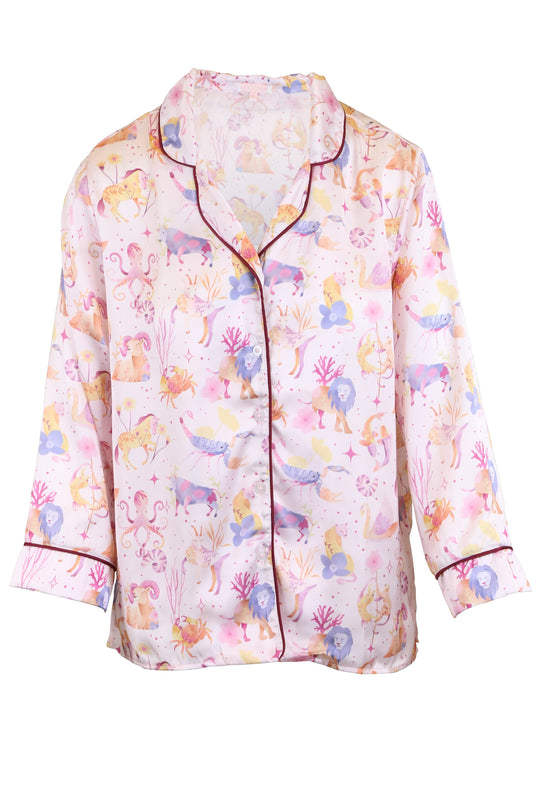 Zodiac Pant PJ Set - Lilac