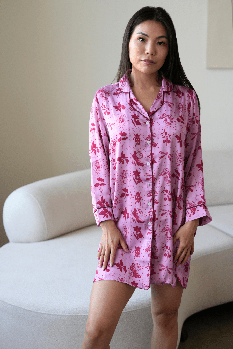 Livenza Sleepshirt Pink / S Stardust Sleepshirt - Pink