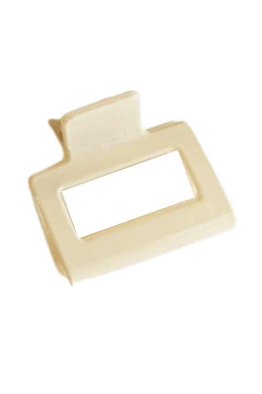 Camila 2-inch Jelly Hair Clips - Cream