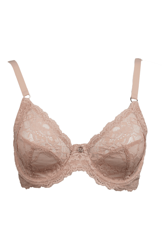 Muse Full Cup Lace Bra- Sand
