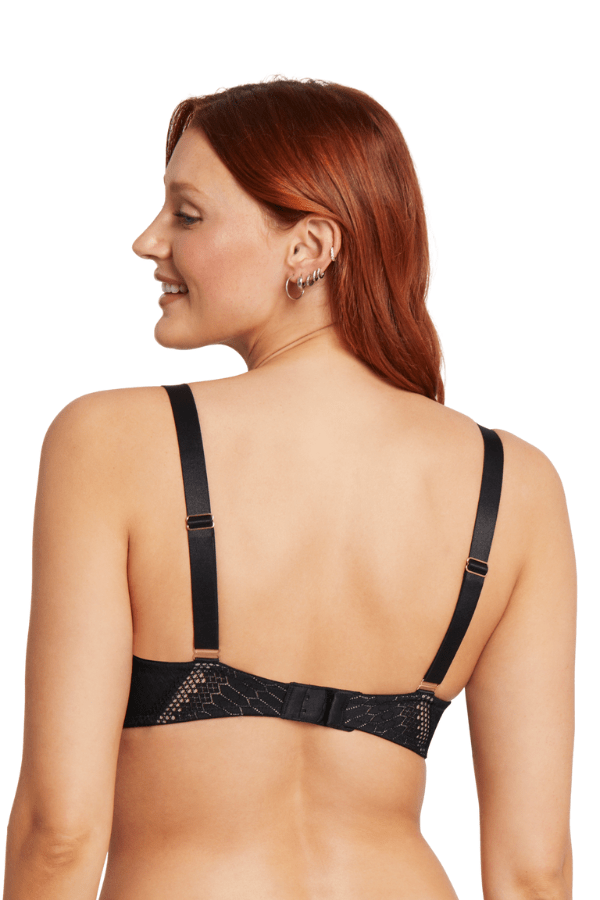 Montelle Lingerie Black/Moonshell / 32 B Simple Pleasures Flirt Bra- Black