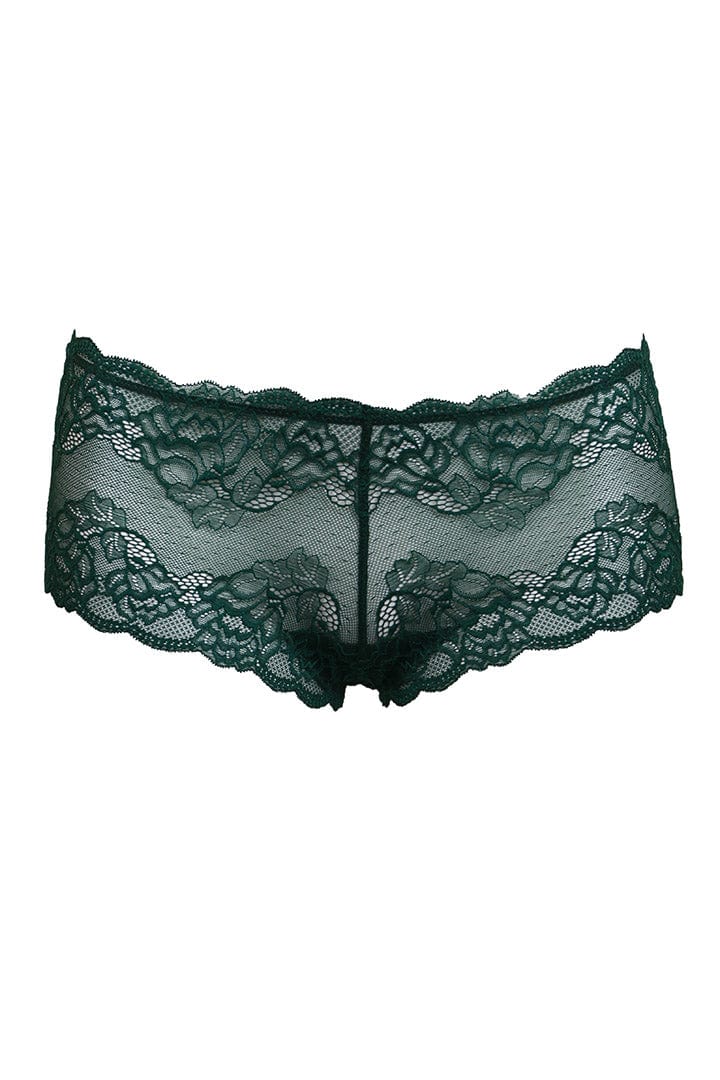 Montelle Lingerie Jade / S Lace Cheeky Panty - Emerald