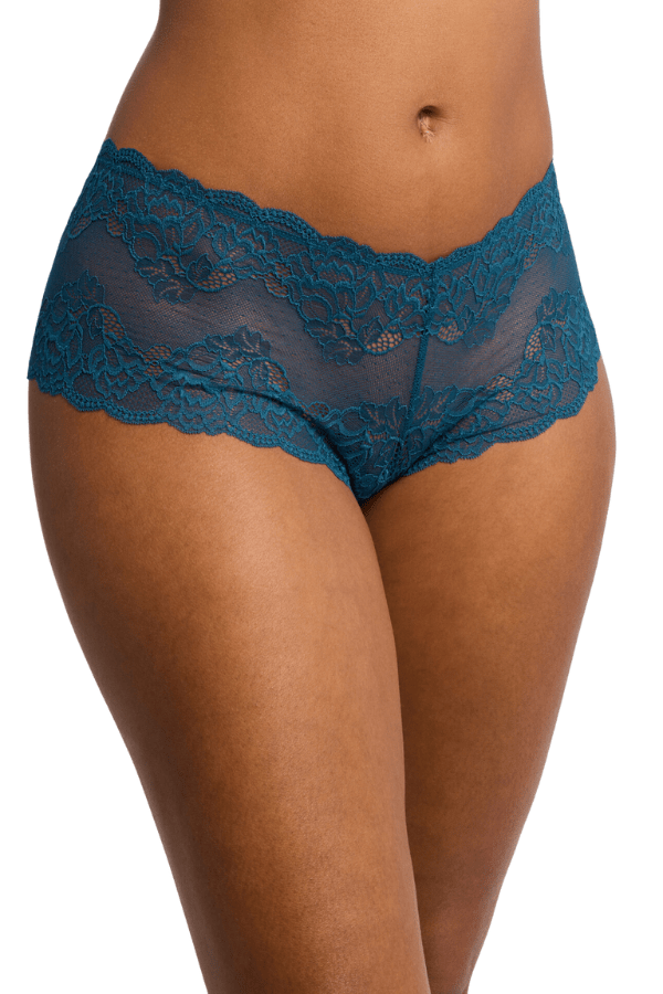 Montelle Lingerie Lace Cheeky Panty - Surf
