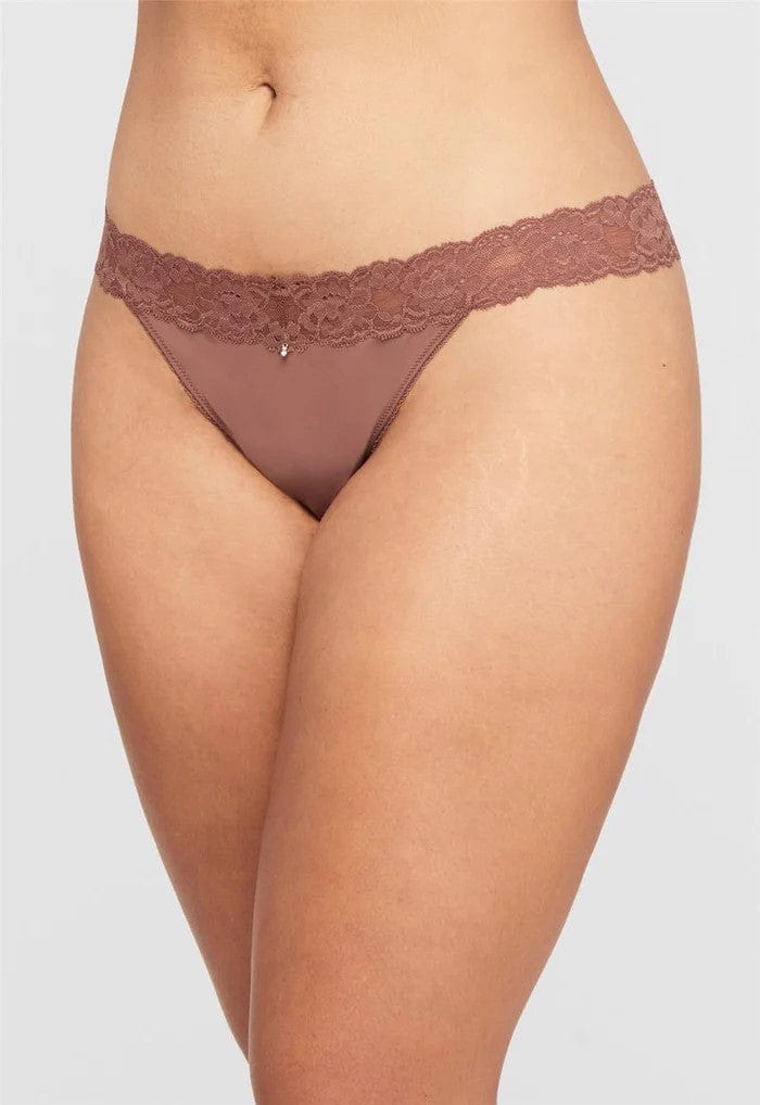 Montelle Lingerie Pecan / XS Thong - Pecan