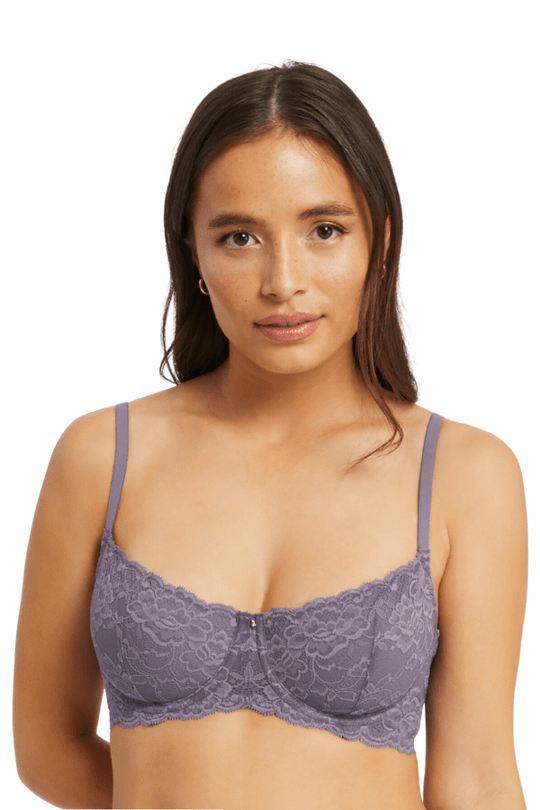 Flirt Demi Lace Bra - Purple Cloud