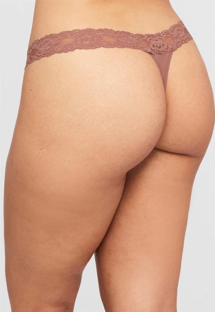 Montelle Lingerie Thong - Pecan