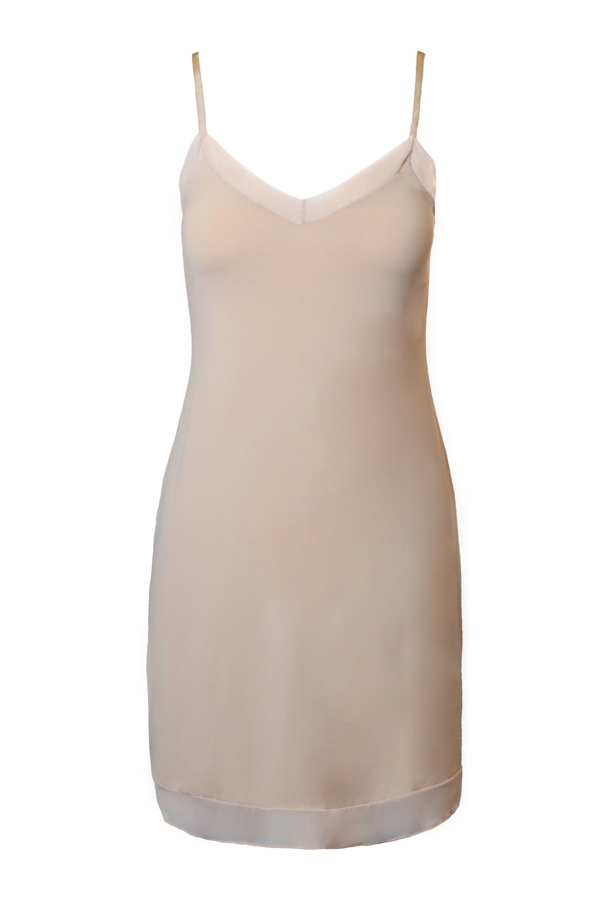 Montelle Slip Sand / S V-Neck Full Length Slip - Nude