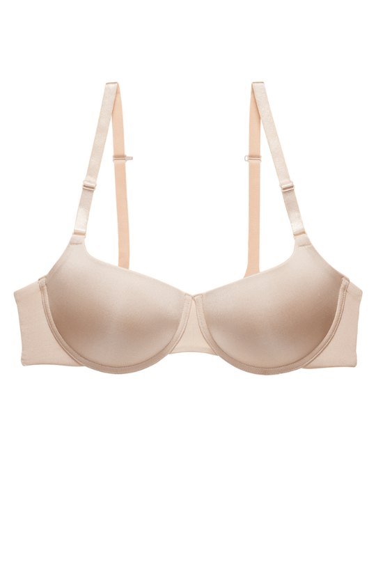 Liquid Convertible Balconette Push-Up Bra - Champagne