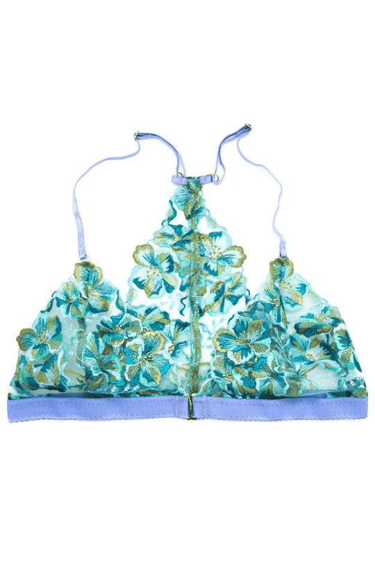 Kenya Full Back Bralette - Blue