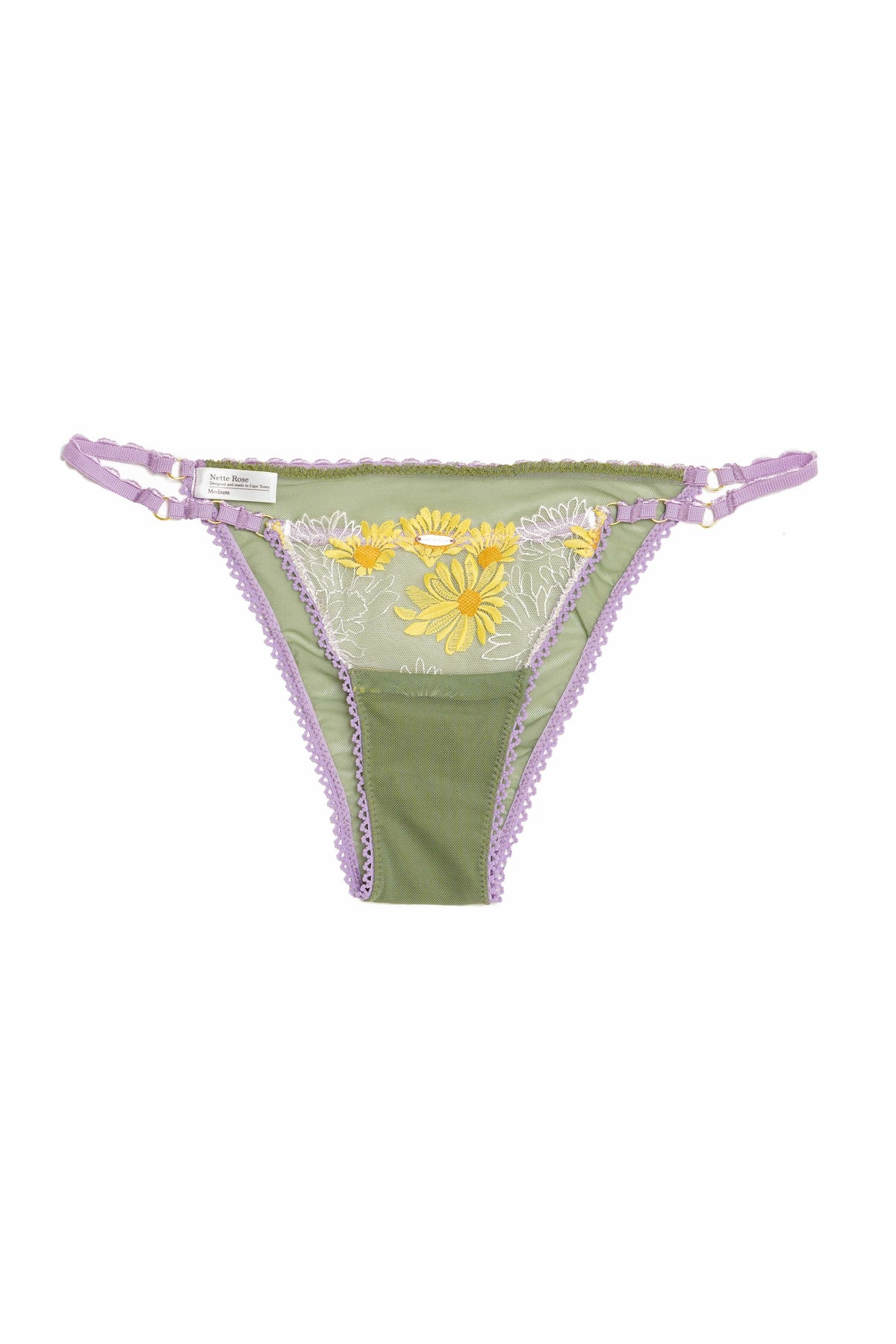 Nette Rose Underwear Green &amp; Yellow / S Fynn 90&#39;s Knicker
