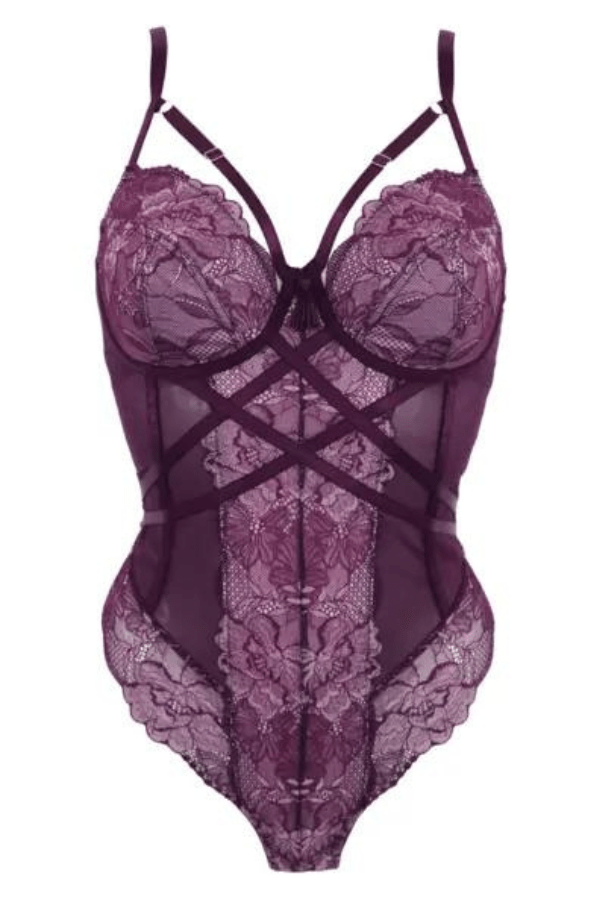 Pour Moi Bodysuit After Hours Underwired Body - Purple