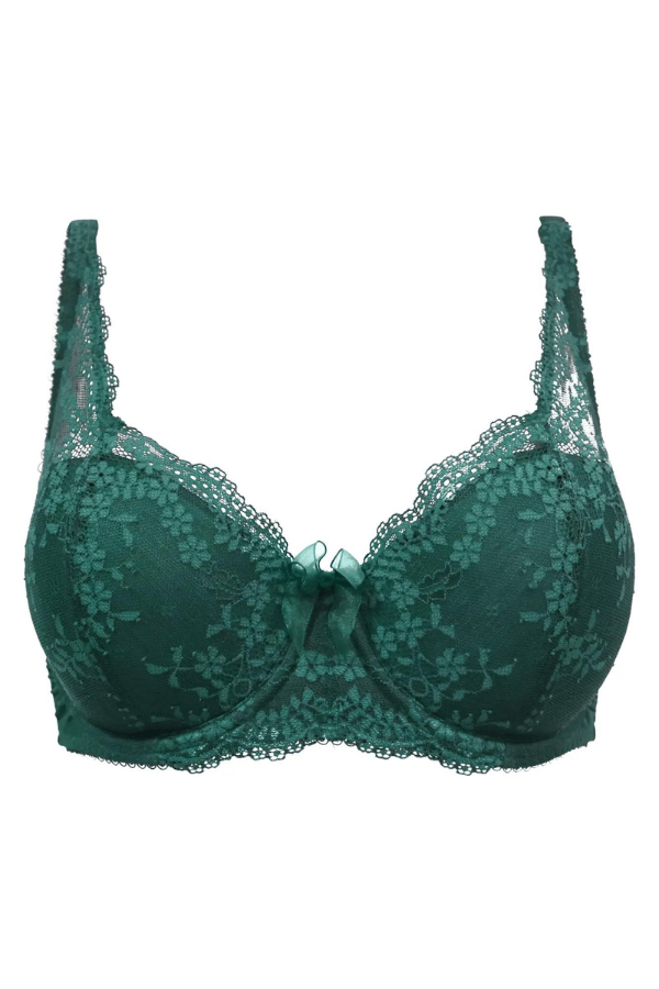 Pour Moi Bras Flora Lightly Padded Underwired Bra - Green