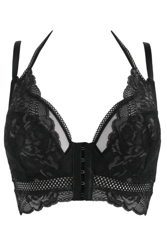 Ooo La La Front Fastening Bra - Black/Slate