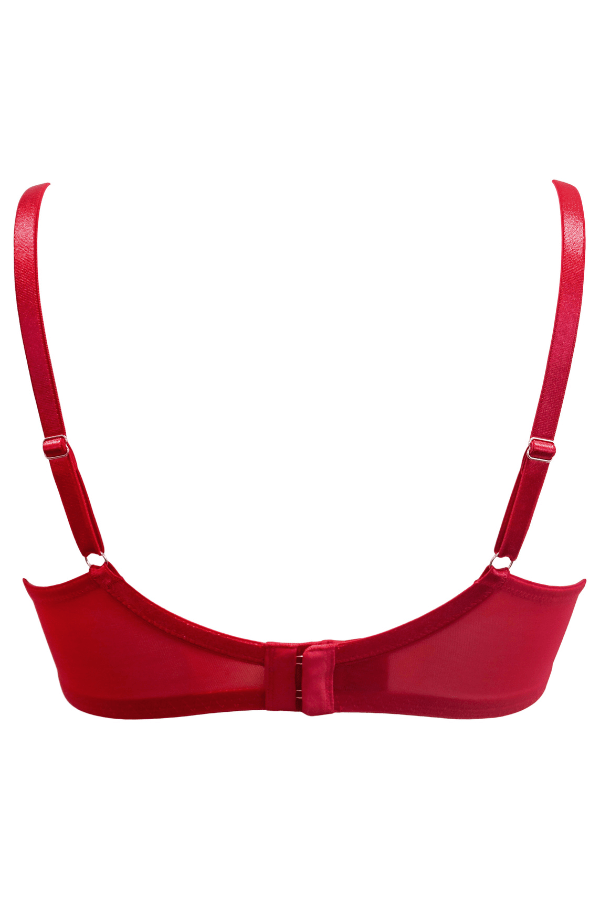 Pour Moi Bras Roxie Underwired Bra - Red/Pink