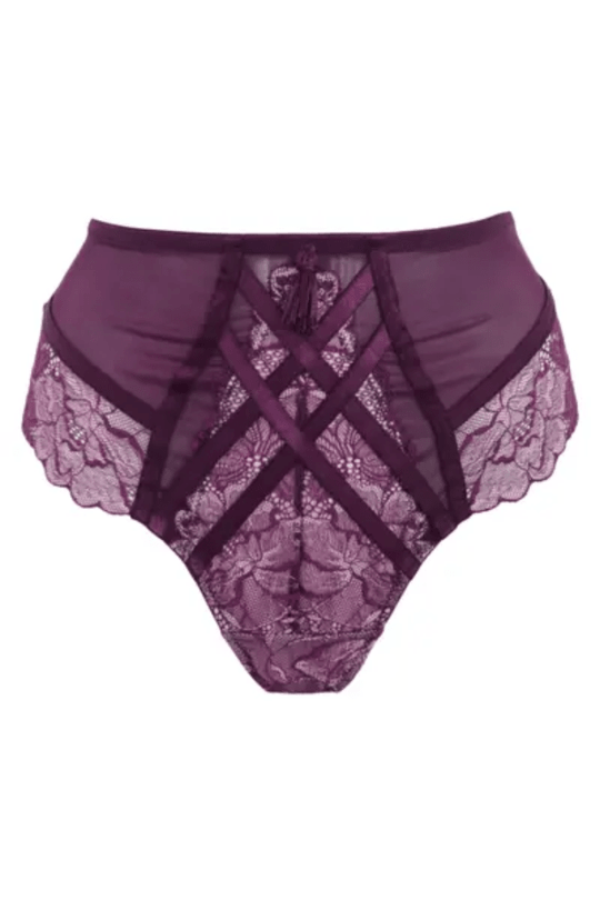 After Hours High Waist Brief - Purple