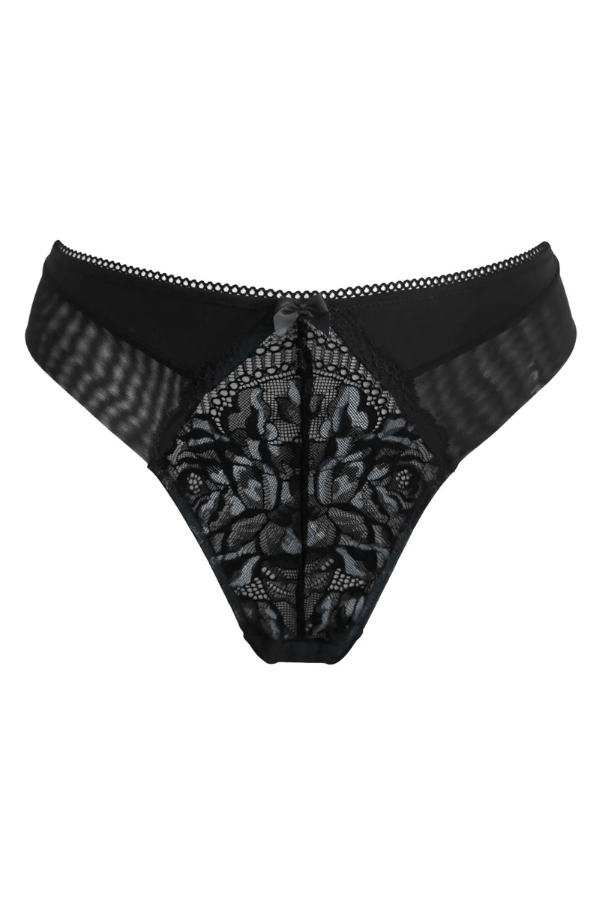 Pour Moi Briefs Ooo La La Thong - Black/Slate