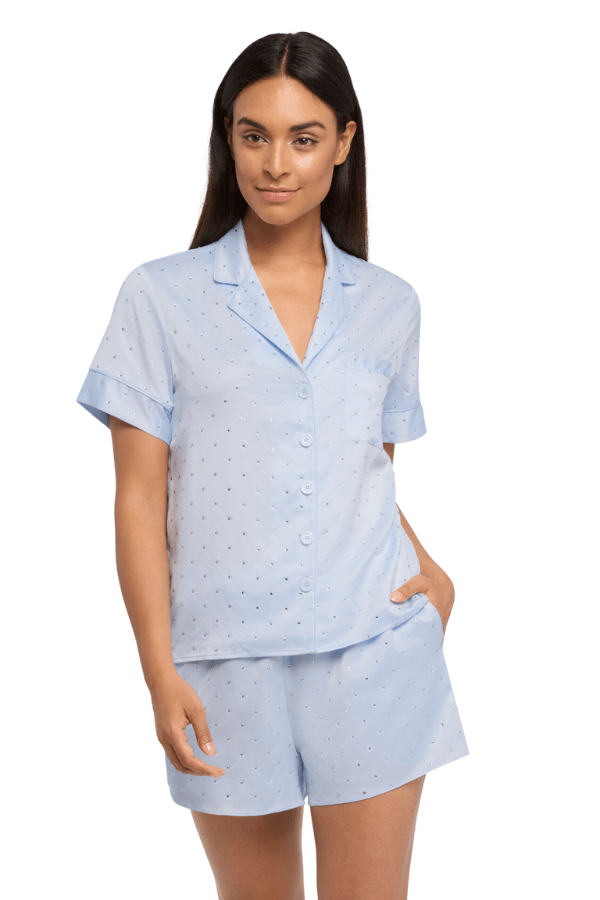 Rya Collection Set Kauai Shortie PJ Set - Blue