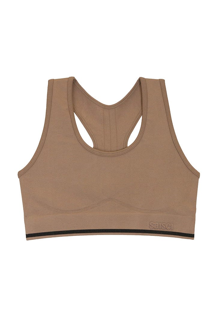 Saisei Bralette Clay / XS Form Racerback Bralette - Brown