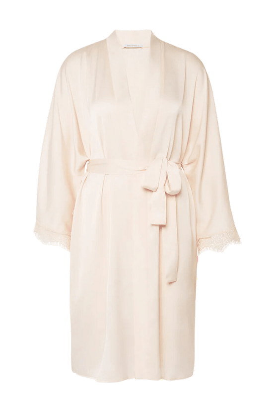 Satin Secrets Kimono - Cream