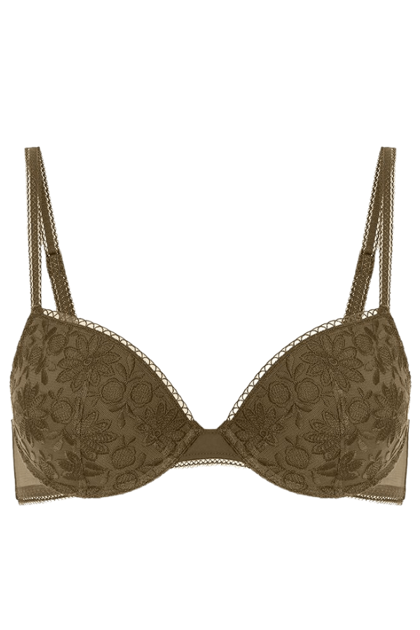 Simone Perele Lingerie Amazone Push-Up Bra - Olive