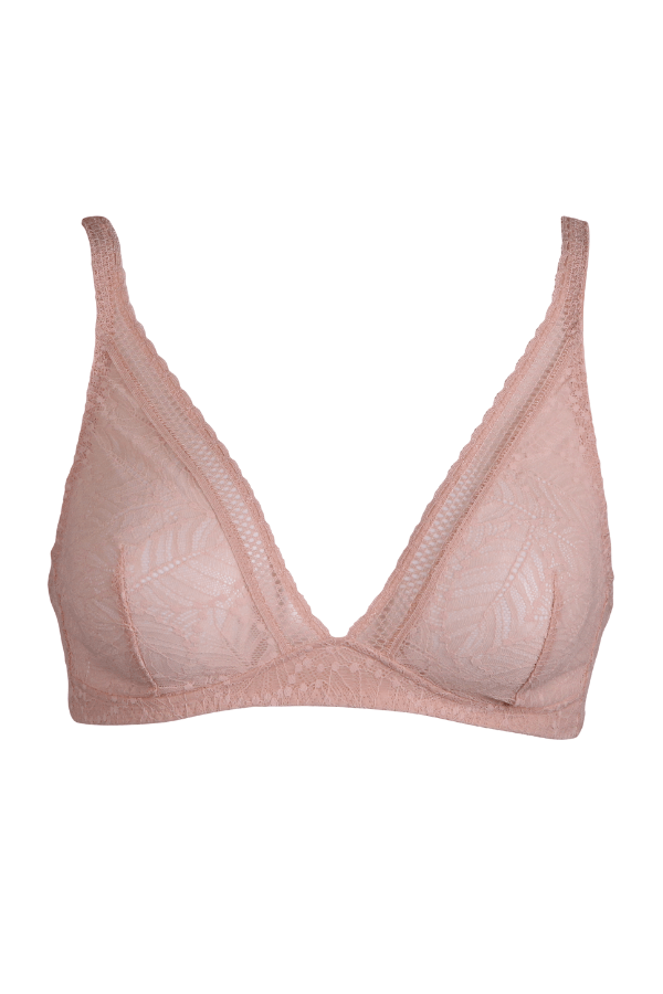 Simone Perele Plunge Comete Wireless Triangle Bra - Cream