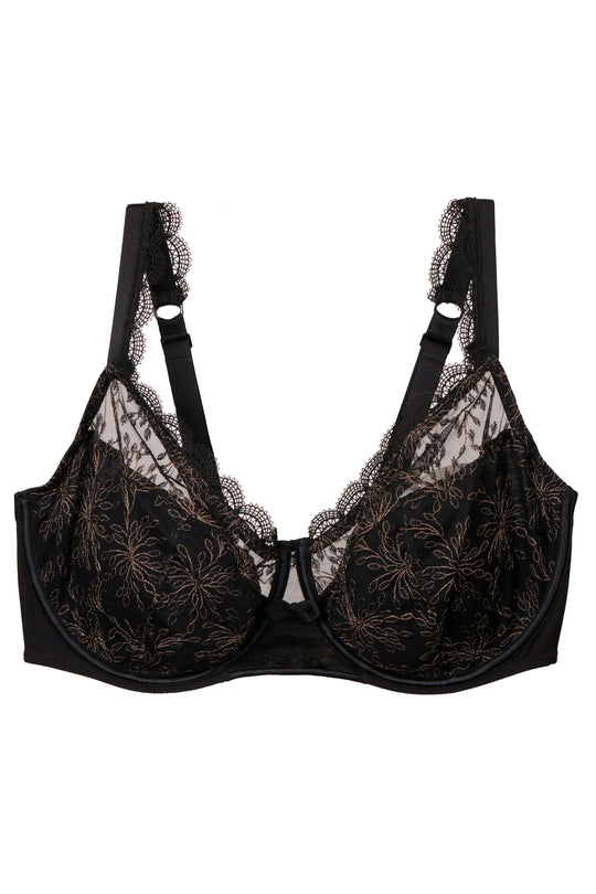 Singuliere Full Cup Bra- Black