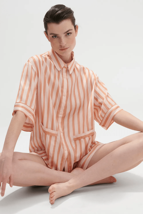 Simone Perele Short Caprice Shirt - Peach