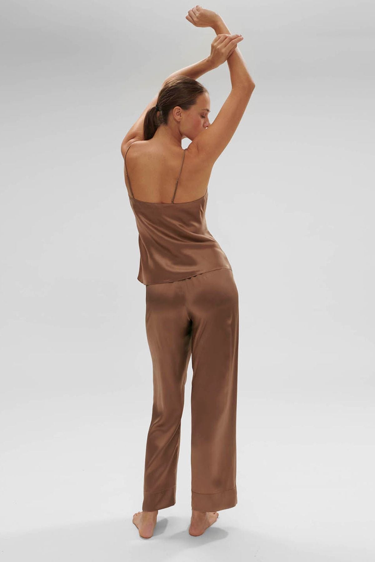 Simone Perele Short Dream Silk Pant - Light Brown